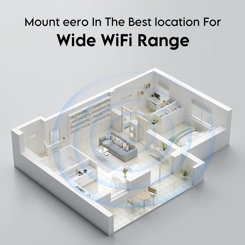 SURVADV Wall Mount Holder for TP-Link Deco BE23/BE25/BE3600/BE5000 WiFi 7 Mesh Wi-Fi System – Space-Saving Bracket with Hidden Cable Management, Secure & Stylish Design for Home and Office(White, 1-Pack) - Image 5